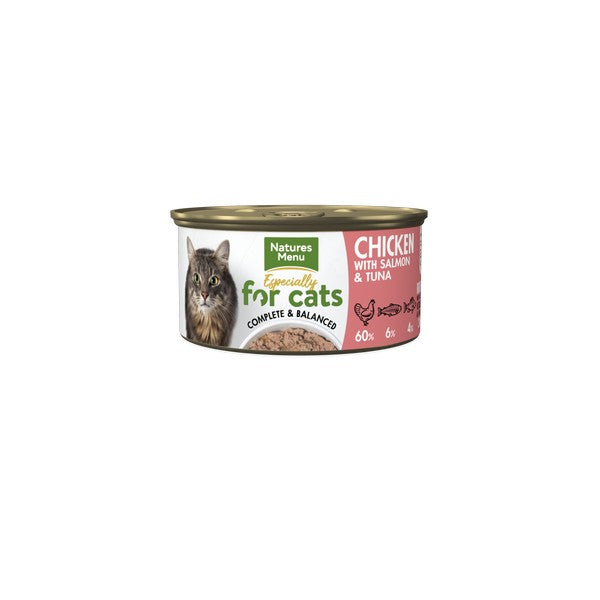 Natures Menu Chicken with Salmon and Tuna Cat Can 85g