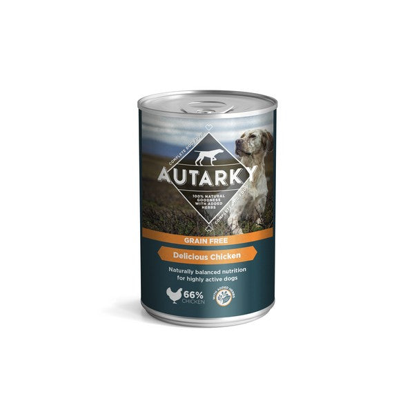 Autarky Grain Free Delicious Chicken Complete Wet Dog Food 395g