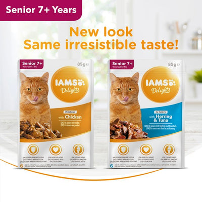 IAMS Delights Senior Land & Sea in Gravy 12pk