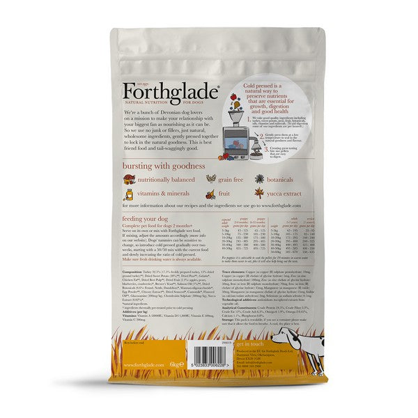 Forthglade Natural Dry Cold Pressed Turkey 6kg