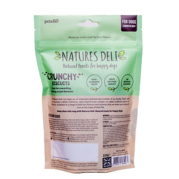 Natures Deli Crunchy Biscuit Salmon With Sweet Potato 225g