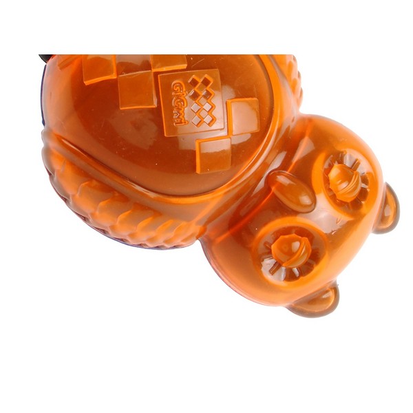 GiGwi Push to Mute Transparent Owl Blue/orange