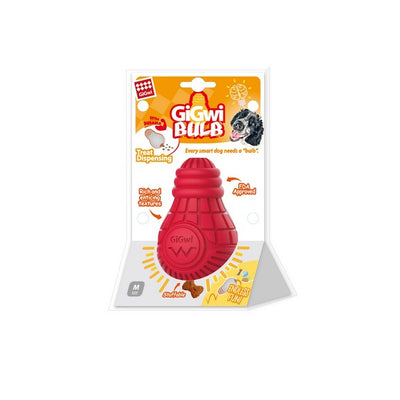 GiGwi Bulb High Quality Chew Toy Red Medium