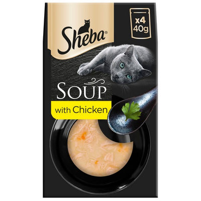 Sheba Classics Soup Cat Pouches with Chicken Fillets 4x40g