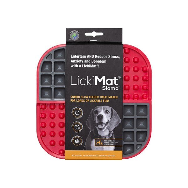 LickiMat Slomo Dog Red 20cm