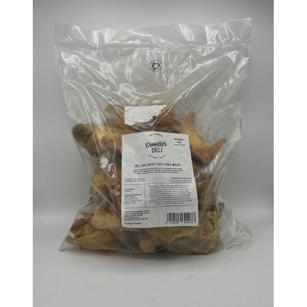 Doodles Deli Air Dried Beef Ears White 1kg