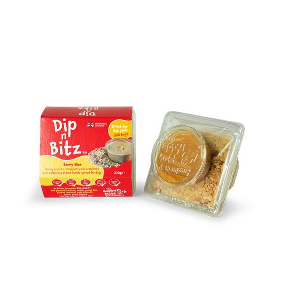 Dip N Bitz 210g Berry Nice - Honey Biscuit, Strawberry and Cranberry