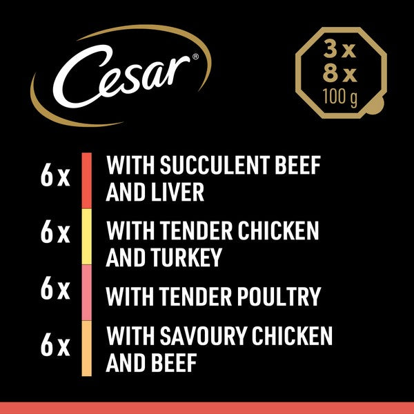 Cesar Classics Terrine Mixed Selection 24x150g