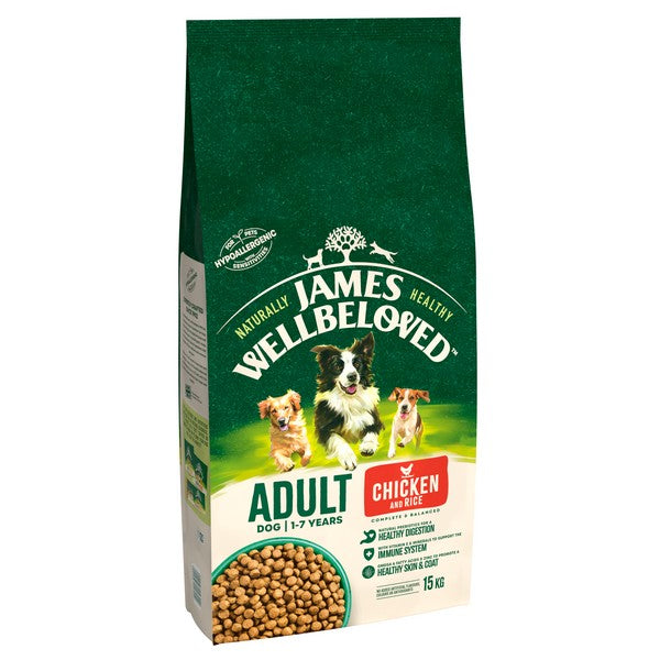 James Wellbeloved Dog Adult Chicken & Rice 15kg