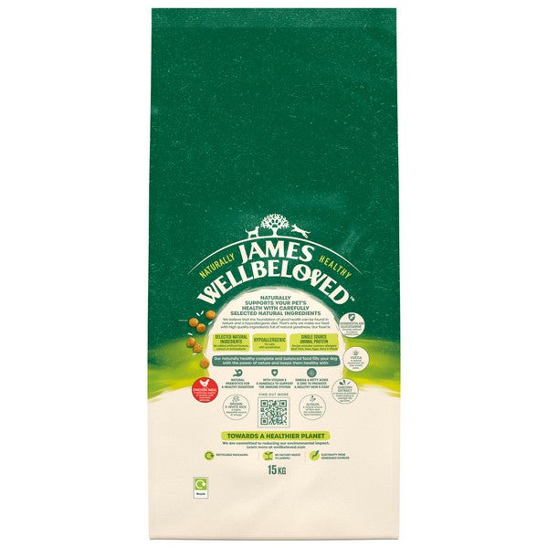 James Wellbeloved Dog Senior Chicken & Rice 15kg