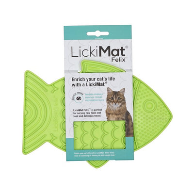 LickiMat Felix Green Cat 22cm