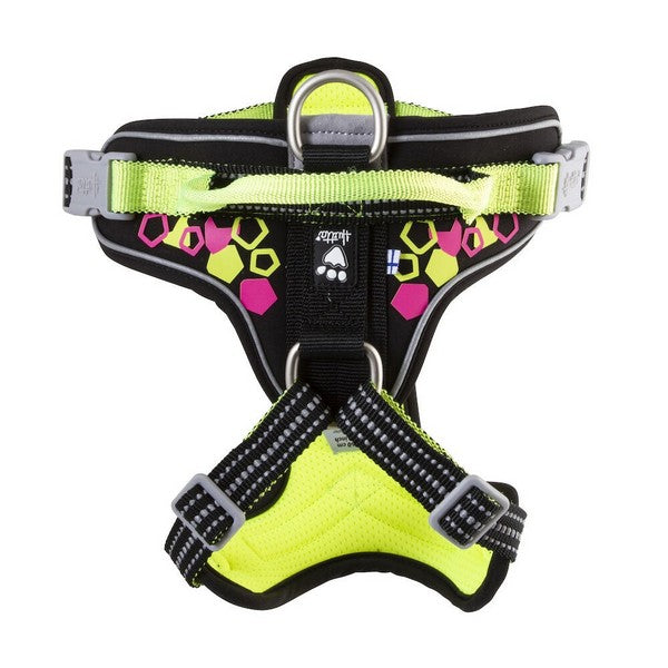 Hurtta Weekend Warrior Neon Harness Licorice 45-60 cm