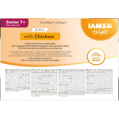 IAMS Delights Senior Chicken in Jelly 12pk