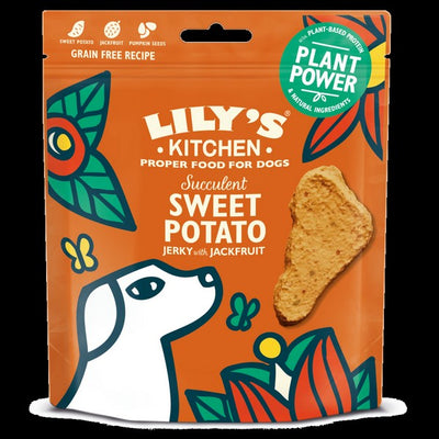 Lilys Kitchen Succulent Sweet Potato Jerky with Jackfruit for Dogs 70g