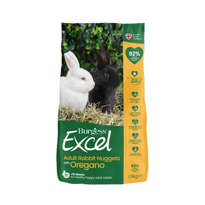 Burgess Excel Adult Rabbit Nuggets with Oregano 1.5kg