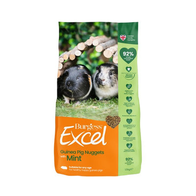 Burgess Excel Adult Guinea Pig Nuggets with Mint 1.5kg