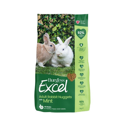 Burgess Excel Nuggets with Mint for Adult Rabbits 3kg