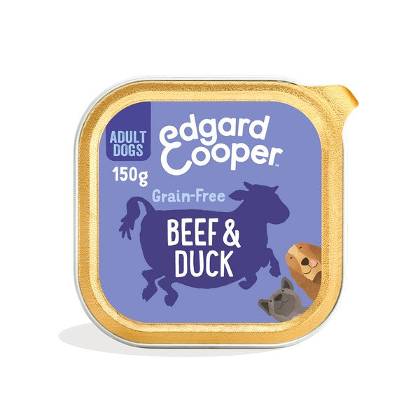 Edgard & Cooper Wet Cup for Dogs in Beef & Duck  150g