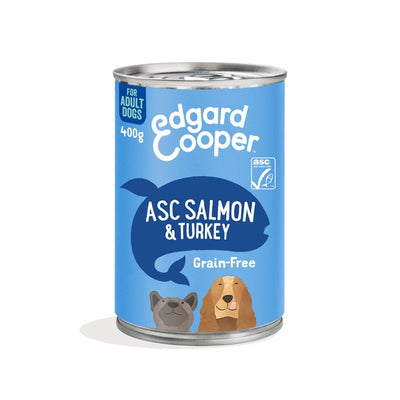 Edgard & Cooper Wet Tin for Dogs in Salmon & Turkey 400g