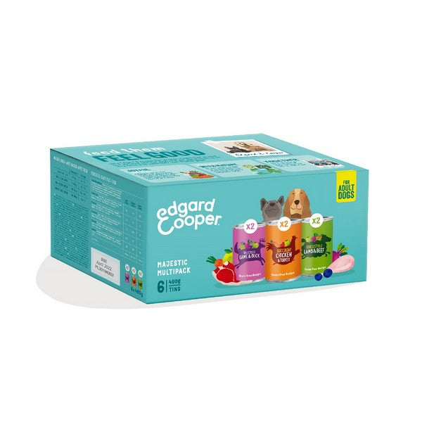 Edgard & Cooper Wet Multipack Tin for Dogs 6x400g