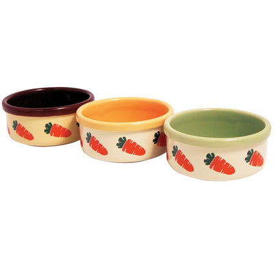 Rosewood Ceramic Carrot Bowls