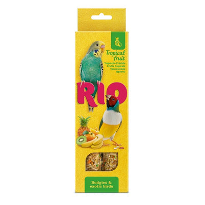 RIO Sticks for Budgies and Exotic Birds with Tropical Fruit 2x40g pack