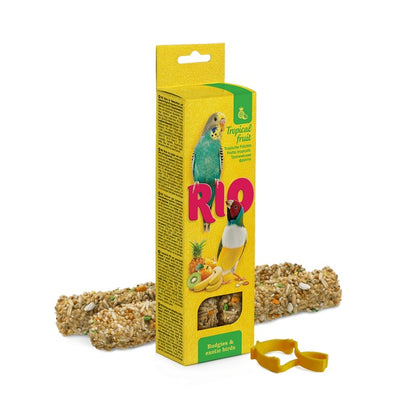 RIO Sticks for Budgies and Exotic Birds with Tropical Fruit 2x40g pack