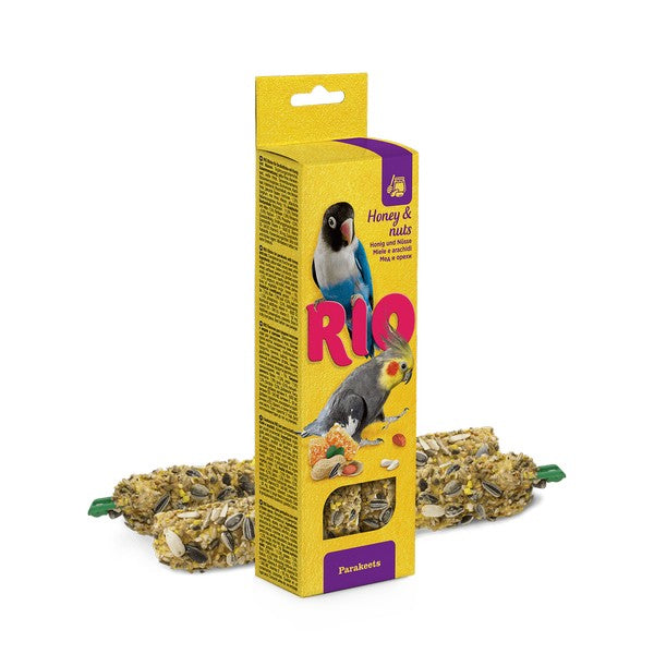 RIO Sticks for Parakeets with Honey and Nuts 2x75g Pack