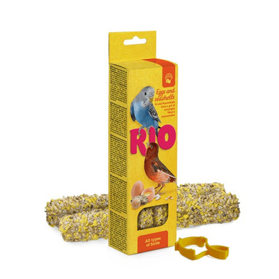 RIO Sticks for All Birds with Eggs and Seashells, 2x40g Pack