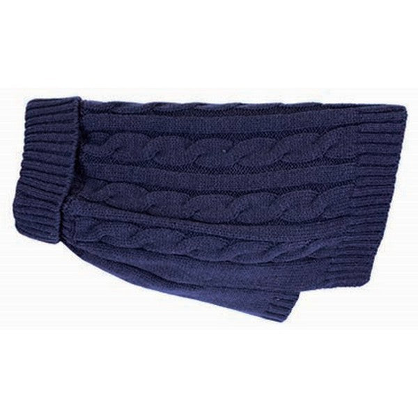 Happy Pet Charlton Cable Knit Midnight Blue Sml