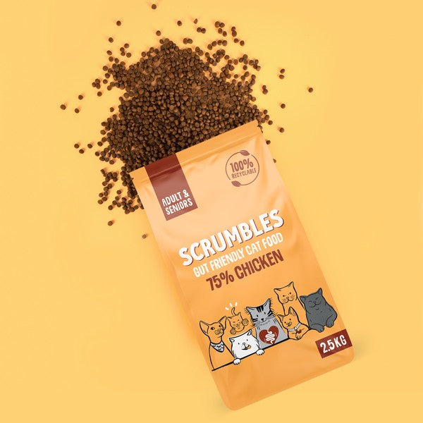 Scrumbles Dry Cat Food Adult - Multiple Flavours