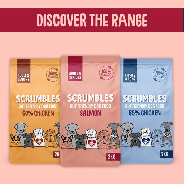 Scrumbles Dry Dog Food Adult Salmon 2kg