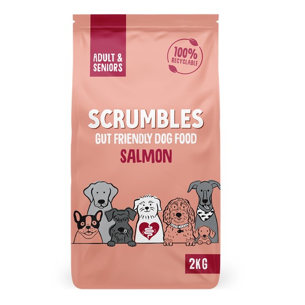 Scrumbles Dry Dog Food Adult Salmon 2kg