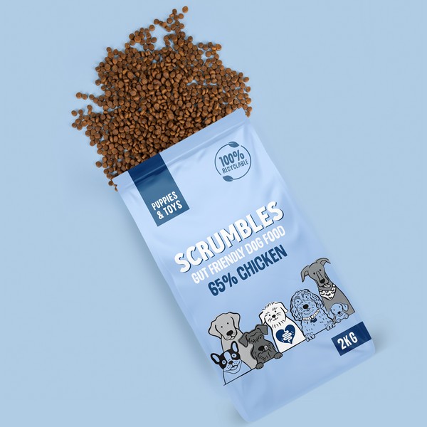 Scrumbles Dry Dog Food Puppy Chicken 2kg