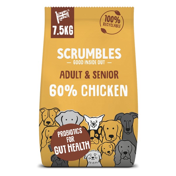 Scrumbles Dry Dog Food Adult Chicken 7.5kg