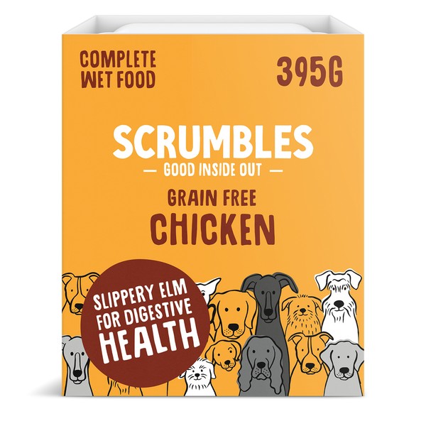 Scrumbles Wet Dog Food Chicken 395g