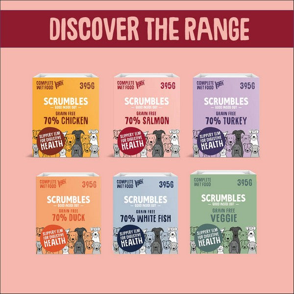 Scrumbles Wet Dog Food Salmon 395g