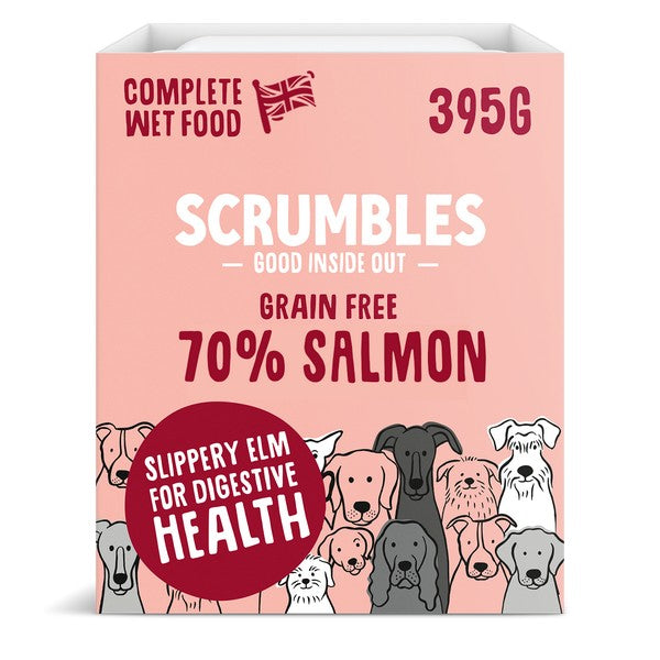 Scrumbles Wet Dog Food Salmon 395g