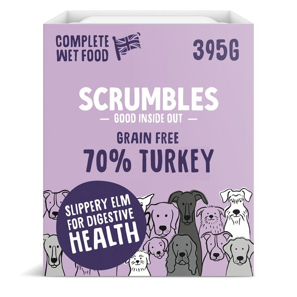 Scrumbles Wet Dog Food Turkey 395g