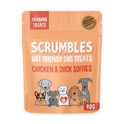 Scrumbles Dog Treats Softies Chicken and Duck Training Treats 90g