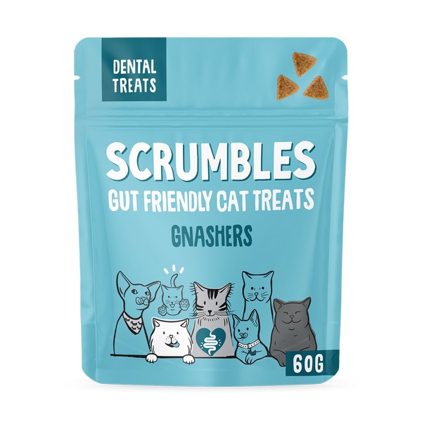 Scrumbles Cat Treats Gnashers Dental Bites 60g