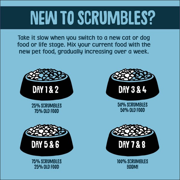 Scrumbles Wet Dog Food Fish Variety Pack 6x 395g