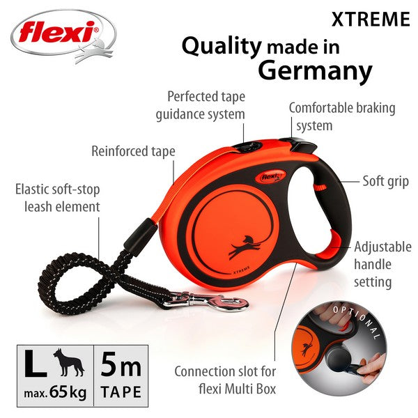 Flexi Xtreme Tape 8m and 5m in Orange - Various Sizes Available