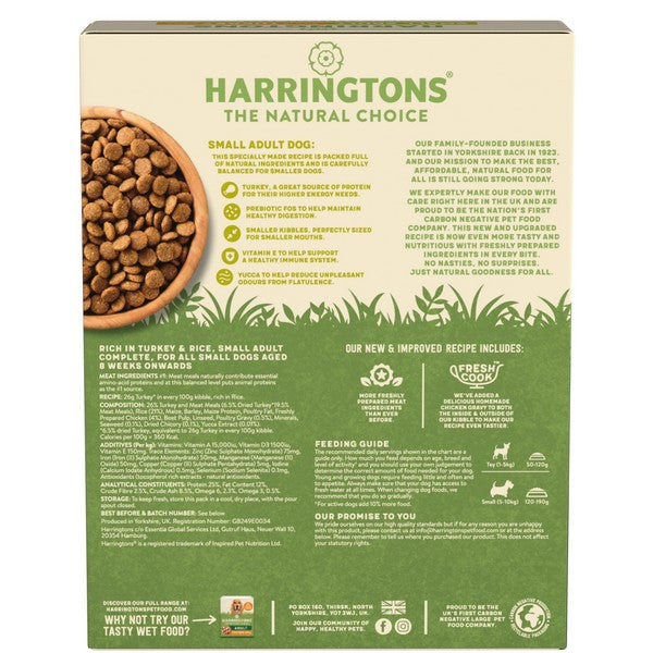 Harringtons Complete Small Dog Turkey 1kg