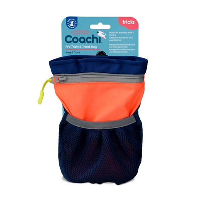 CoA Coachi Pro Train & Treat Bag Navy & Coral