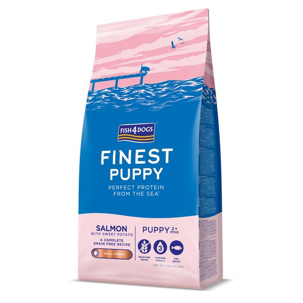 Fish4Dogs Finest Puppy White Fish & Salmon With Potato Kibble