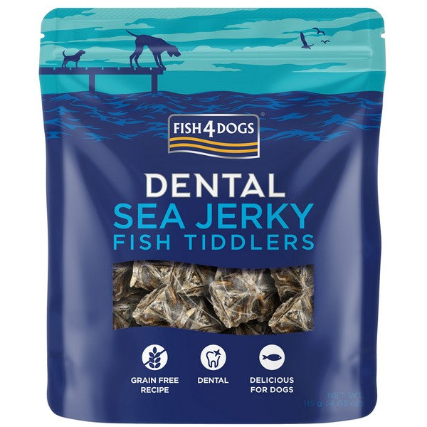 Fish4Dogs Dental Sea Jerky Fish Tiddlers 115g