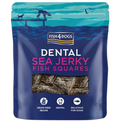 Fish4Dogs Dental Sea Jerky Fish Squares 115g