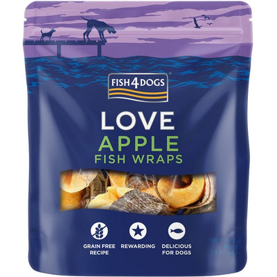 Fish4Dogs Love Apple Fish Wraps 90g