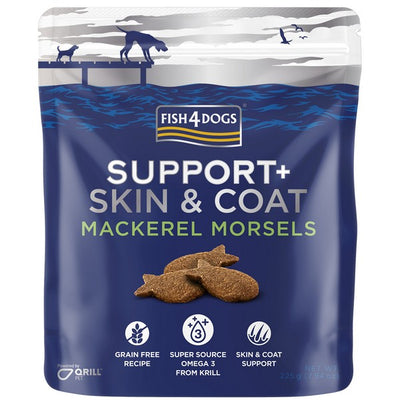 Fish4Dogs Support+ Skin & Coat Mackerel Morsels 225g